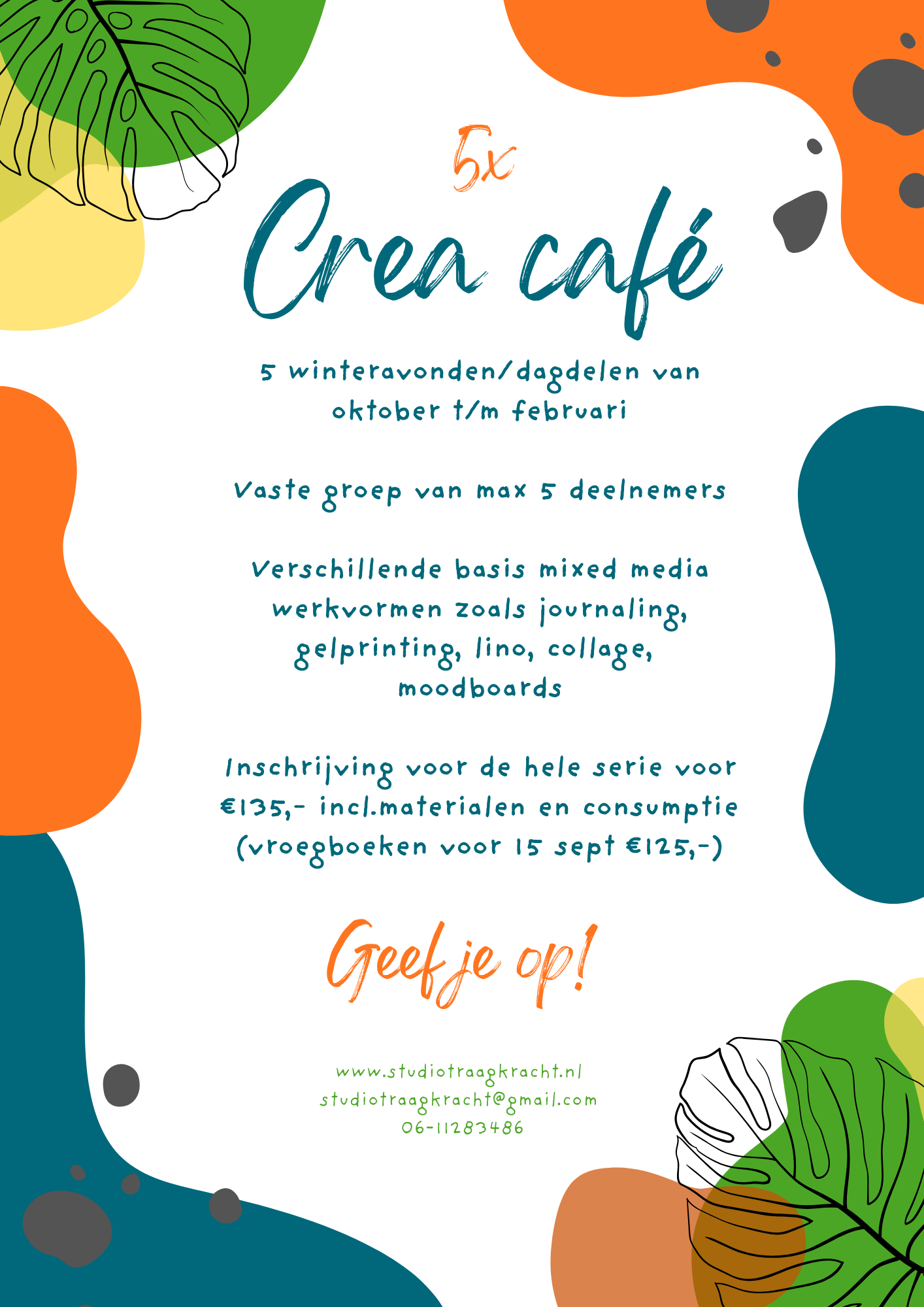 Crea Café flyer